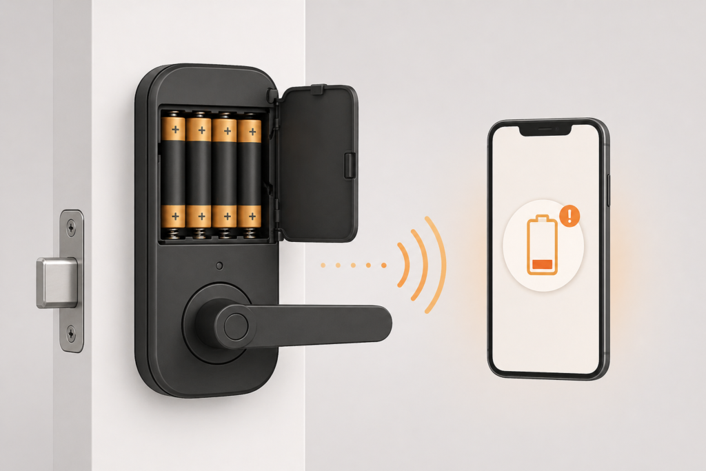 Alimentation serrure connectée